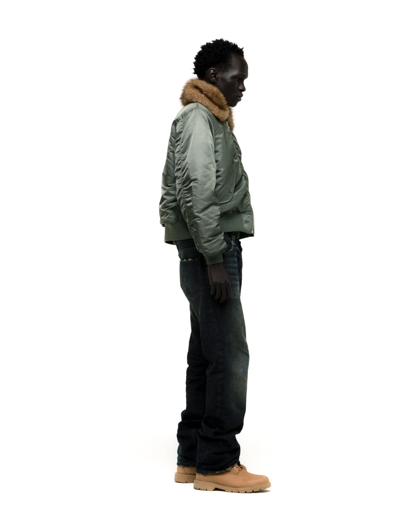 SP5DER Flight Jacket in Army Green