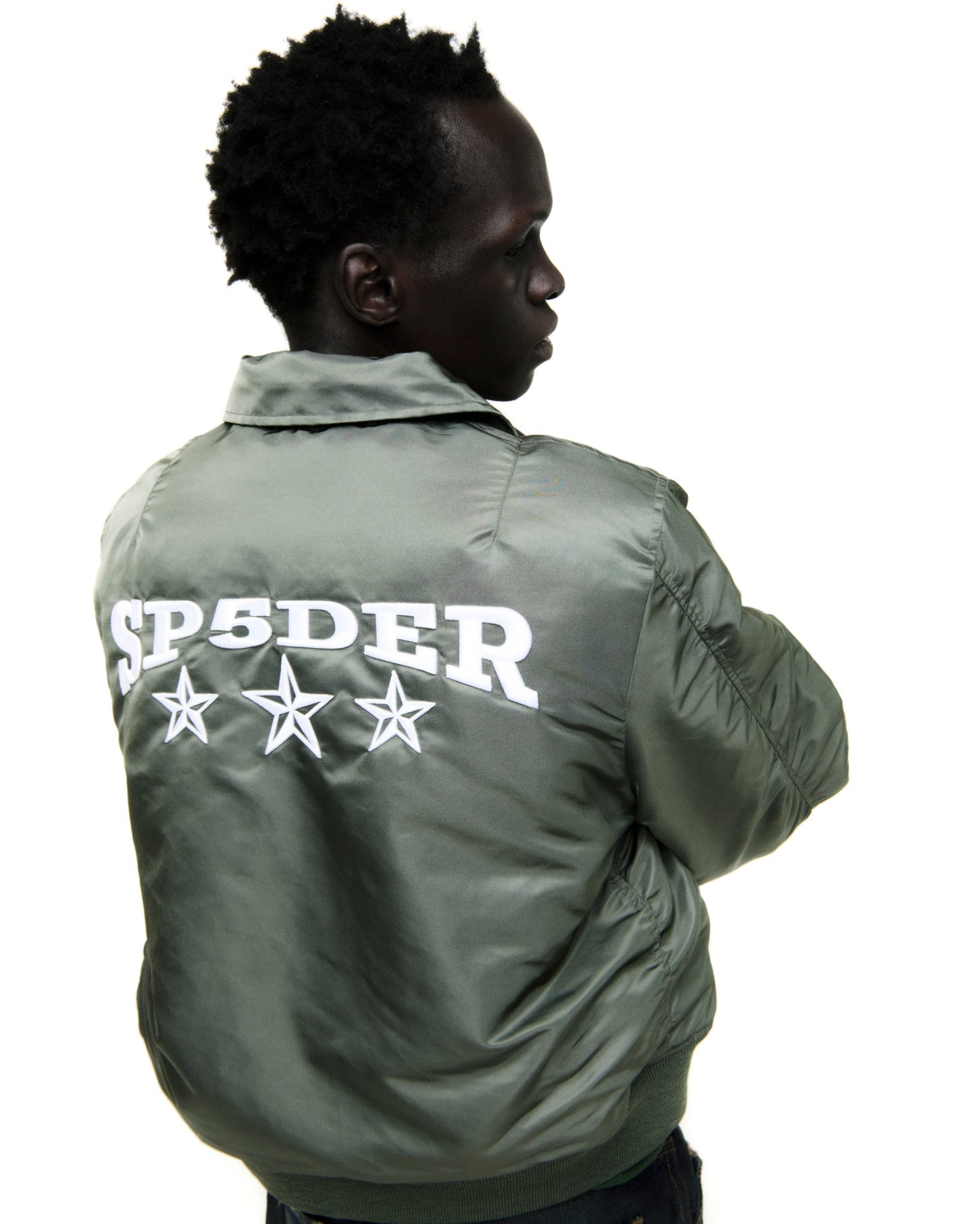 SP5DER Flight Jacket in Army Green
