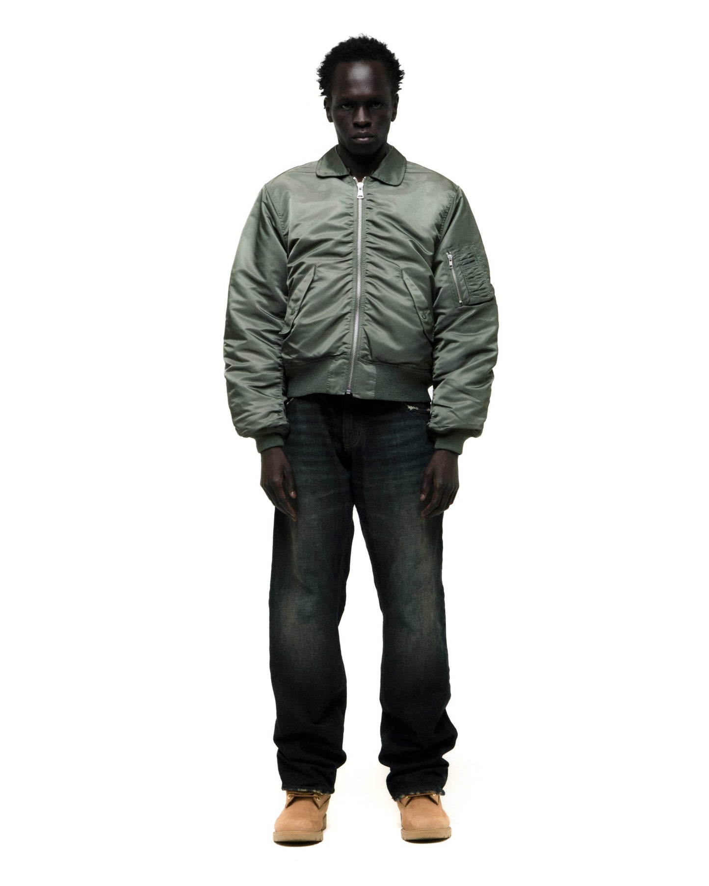 SP5DER Flight Jacket in Army Green