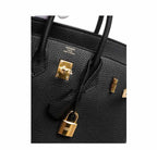 Hermes Birkin 25 Black Togo Leather Gold Hardware