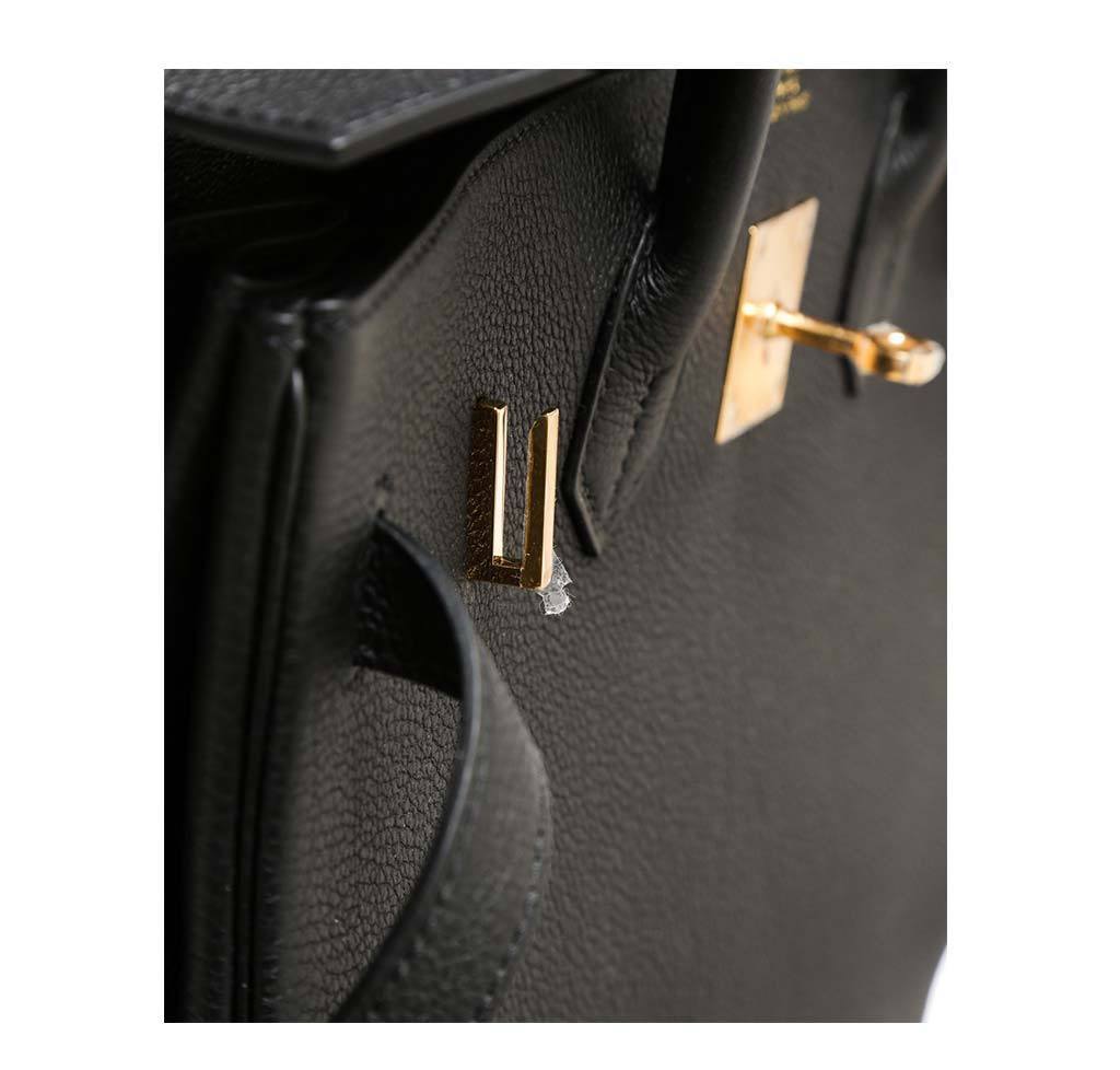 Hermes Birkin 35 Noir Togo Leather Gold Hardware