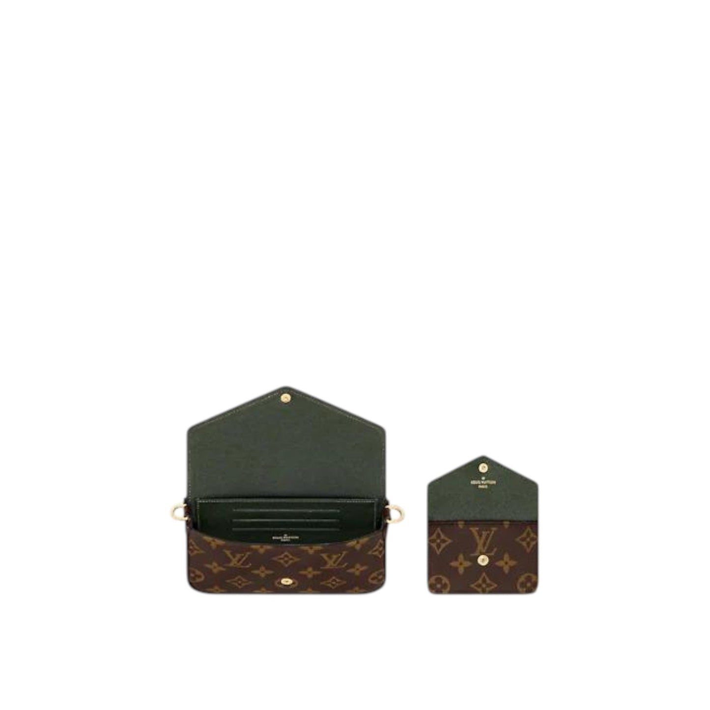 Louis Vuitton Félicie Strap & Go Khaki Green