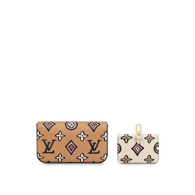 A close-up image showing the bold animal print design