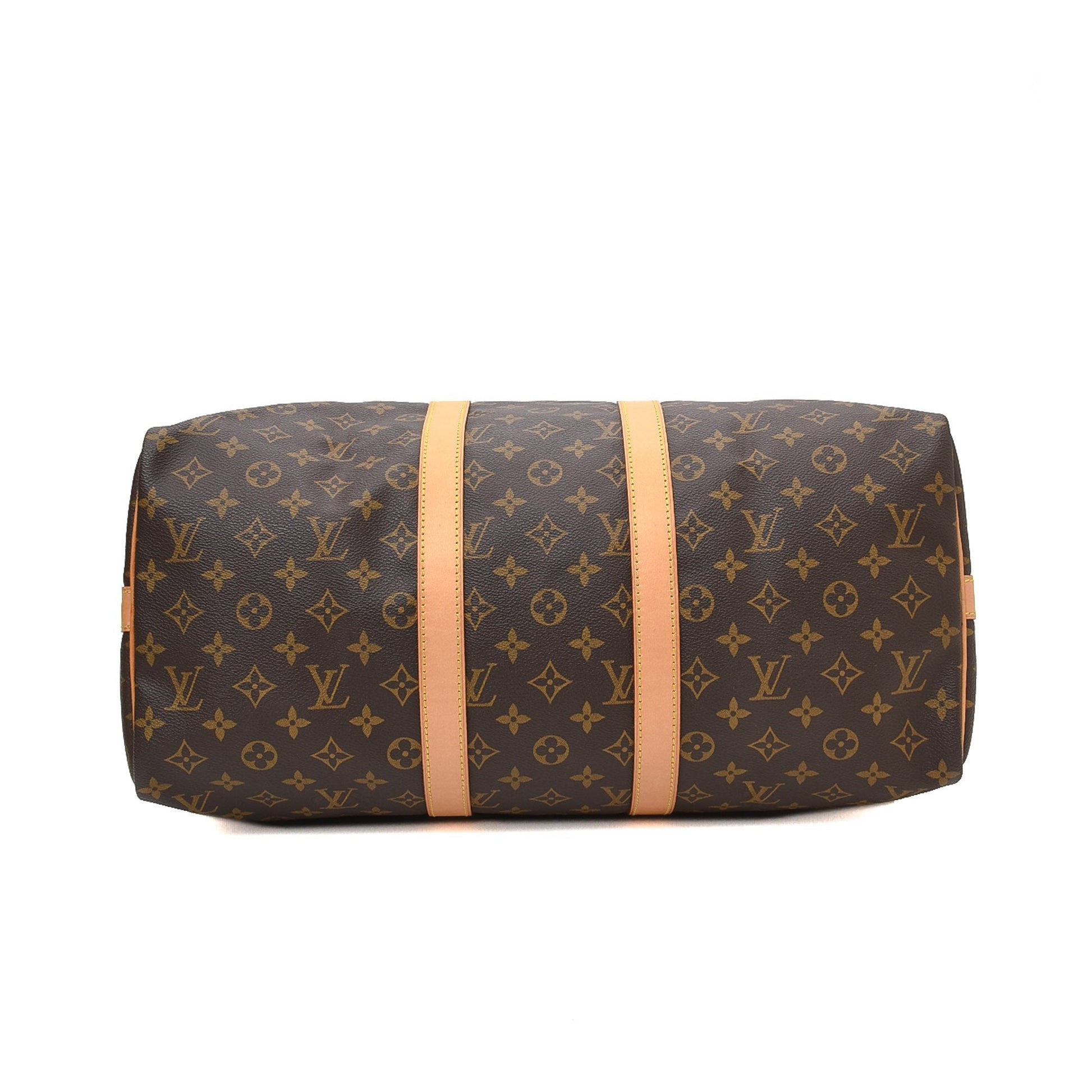 The travel bag carried on the forearm.