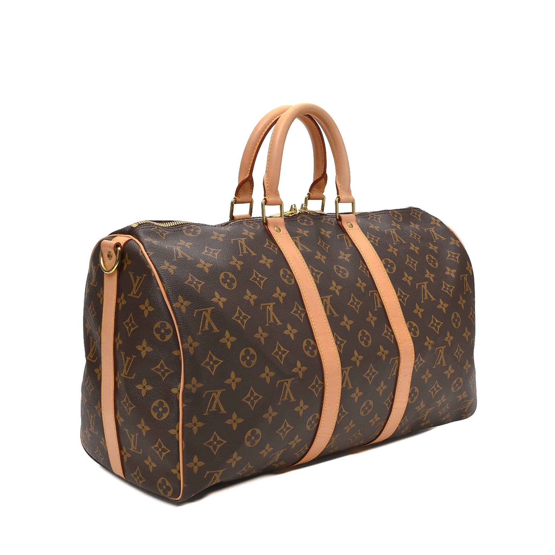 The bag with its padlock and keys attached.