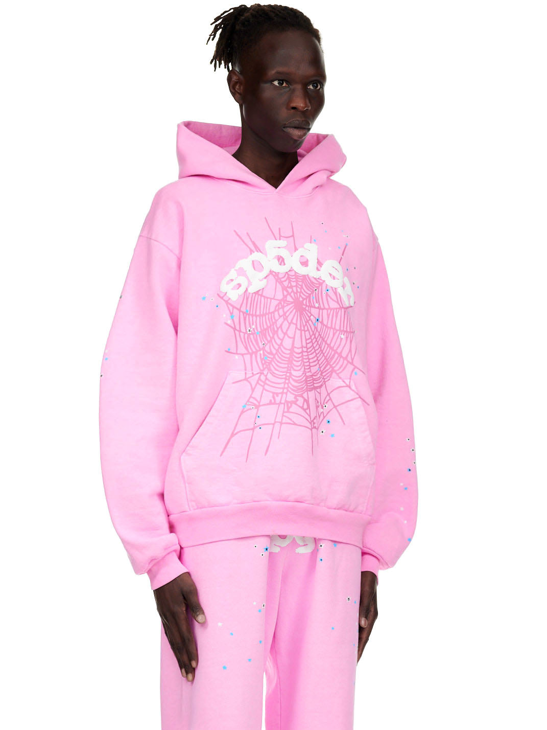 SP5DER OG Web Hoodie – Pink - Detail View 4