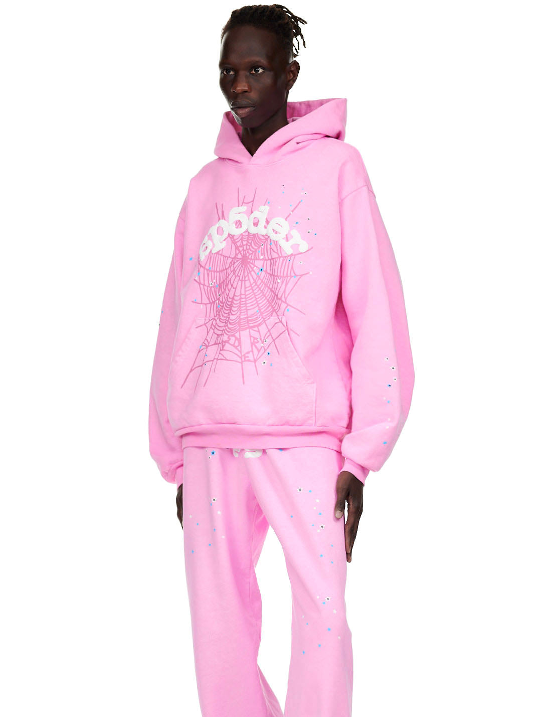 SP5DER OG Web Hoodie – Pink - Detail View 6