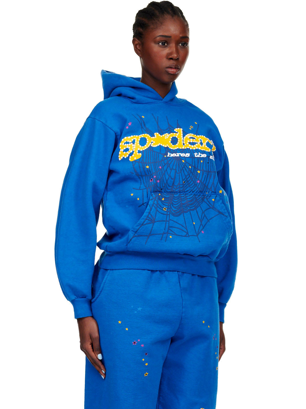 SP5DER Hoodie – TC Blue - Detail View 3