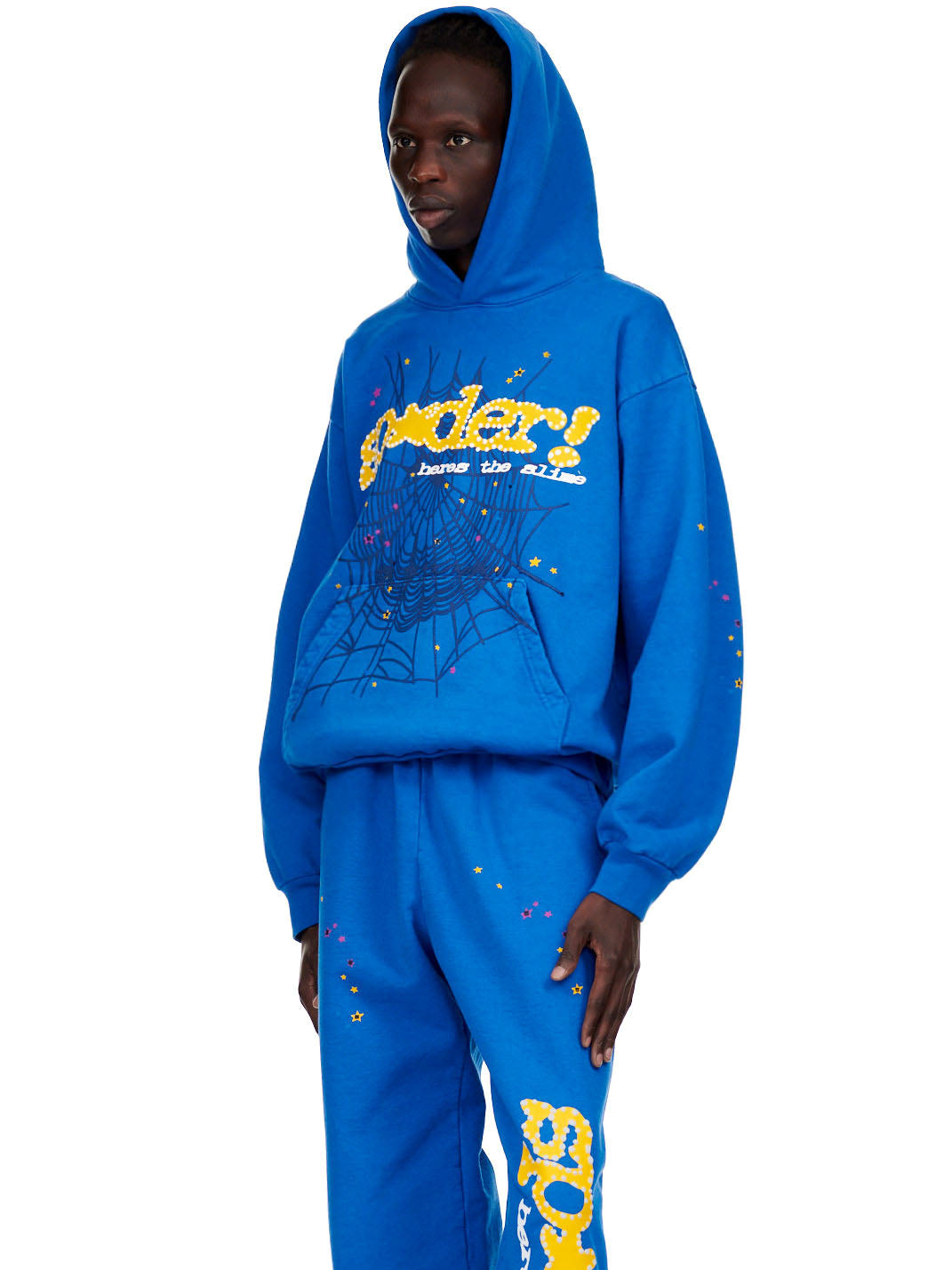 SP5DER Hoodie – TC Blue - Detail View 4