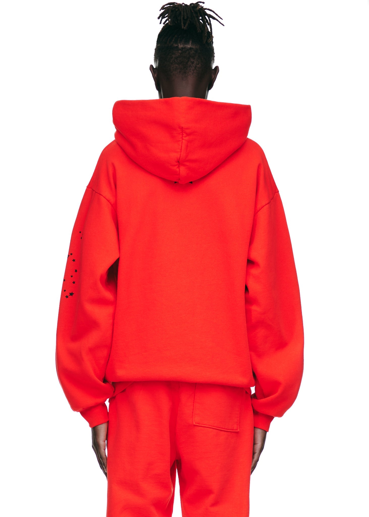 SP5DER Punk V2 Graphic Hoodie - Red - Detail View 6