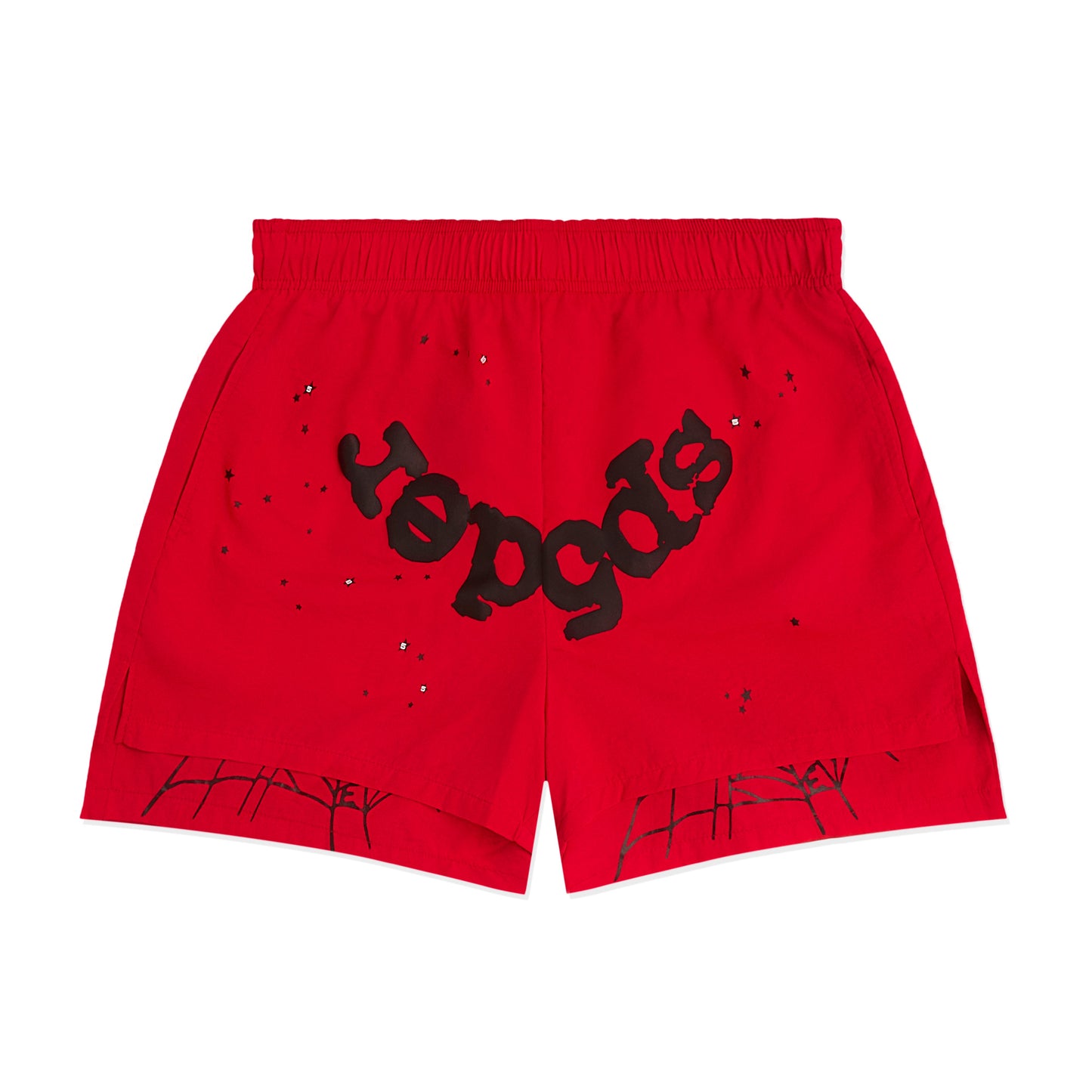 SP5DER OG Web Double Layer Short in Red