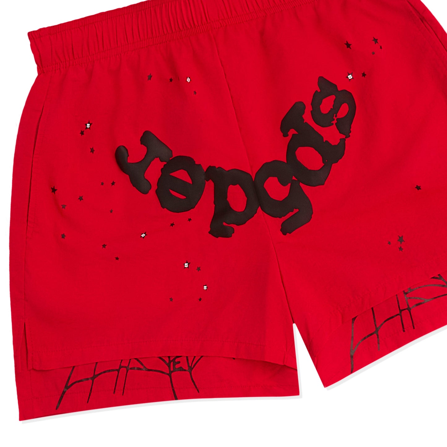 SP5DER OG Web Double Layer Short in Red