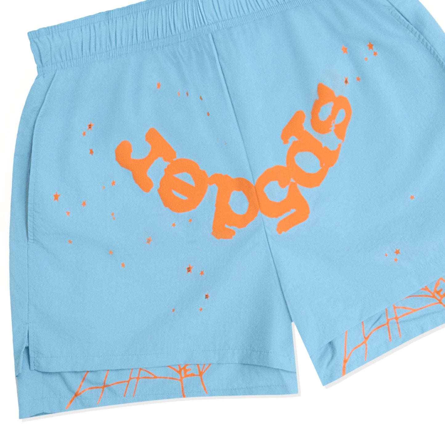 SP5DER OG Web Double Layer Short in Light Blue