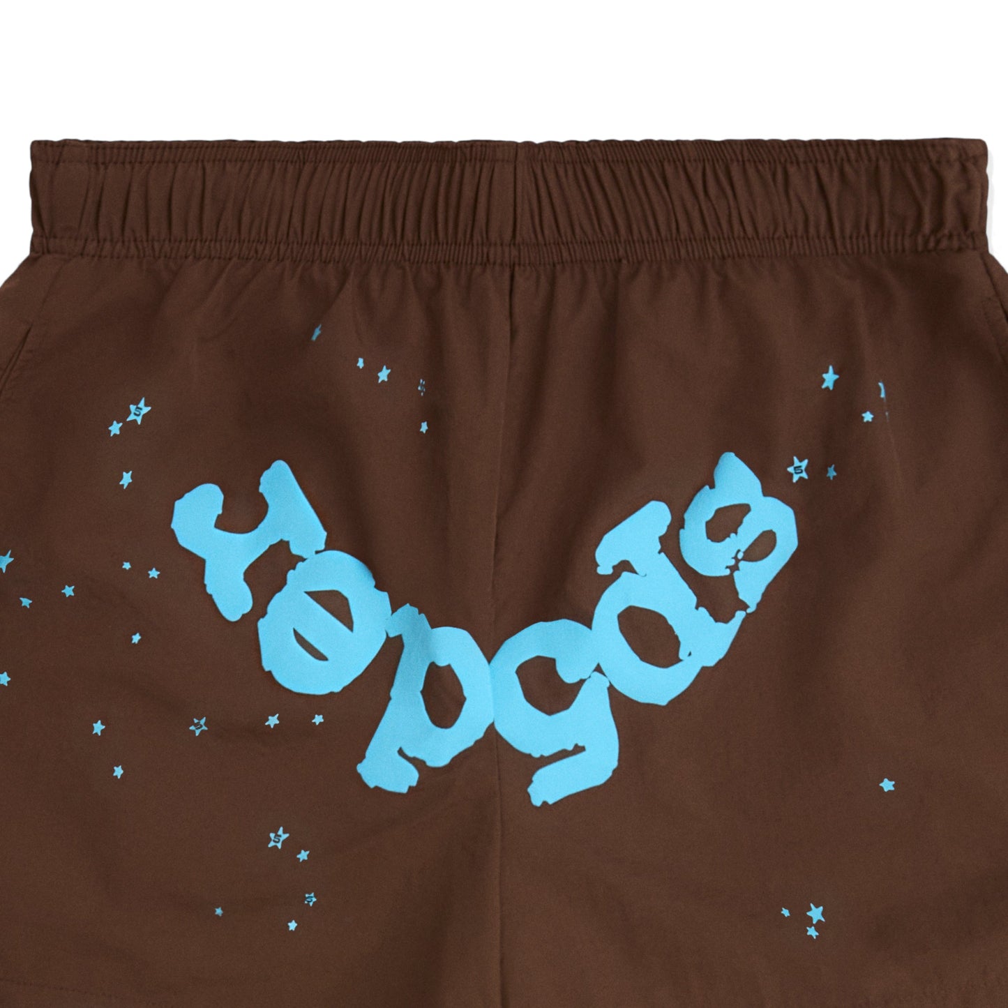 SP5DER OG Web Double Layer Short in Brown (Classic)