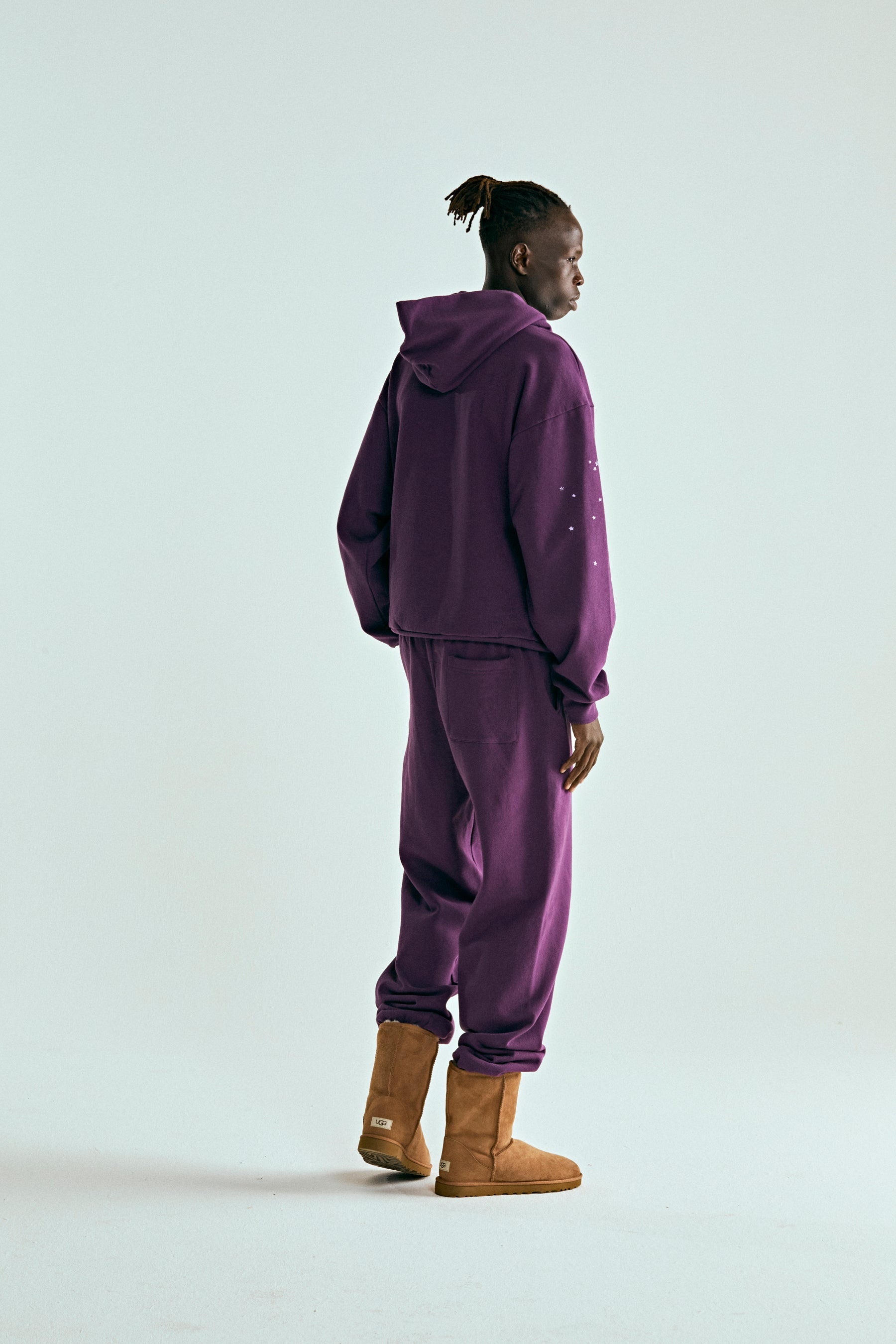 SP5DER Star OG Web V2 Hoodie - Purple - Detail View 9