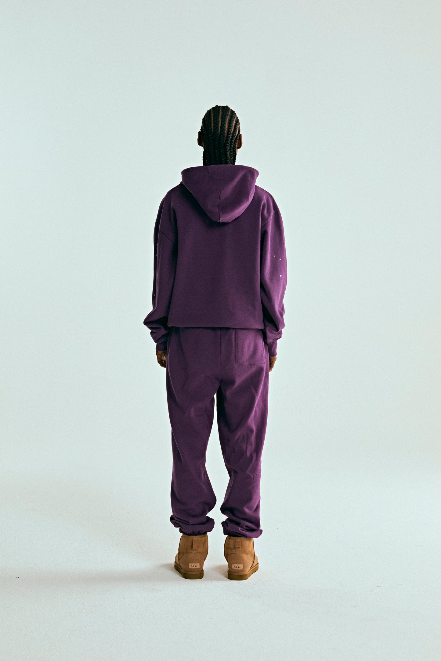SP5DER Star OG Web V2 Hoodie - Purple - Detail View 7
