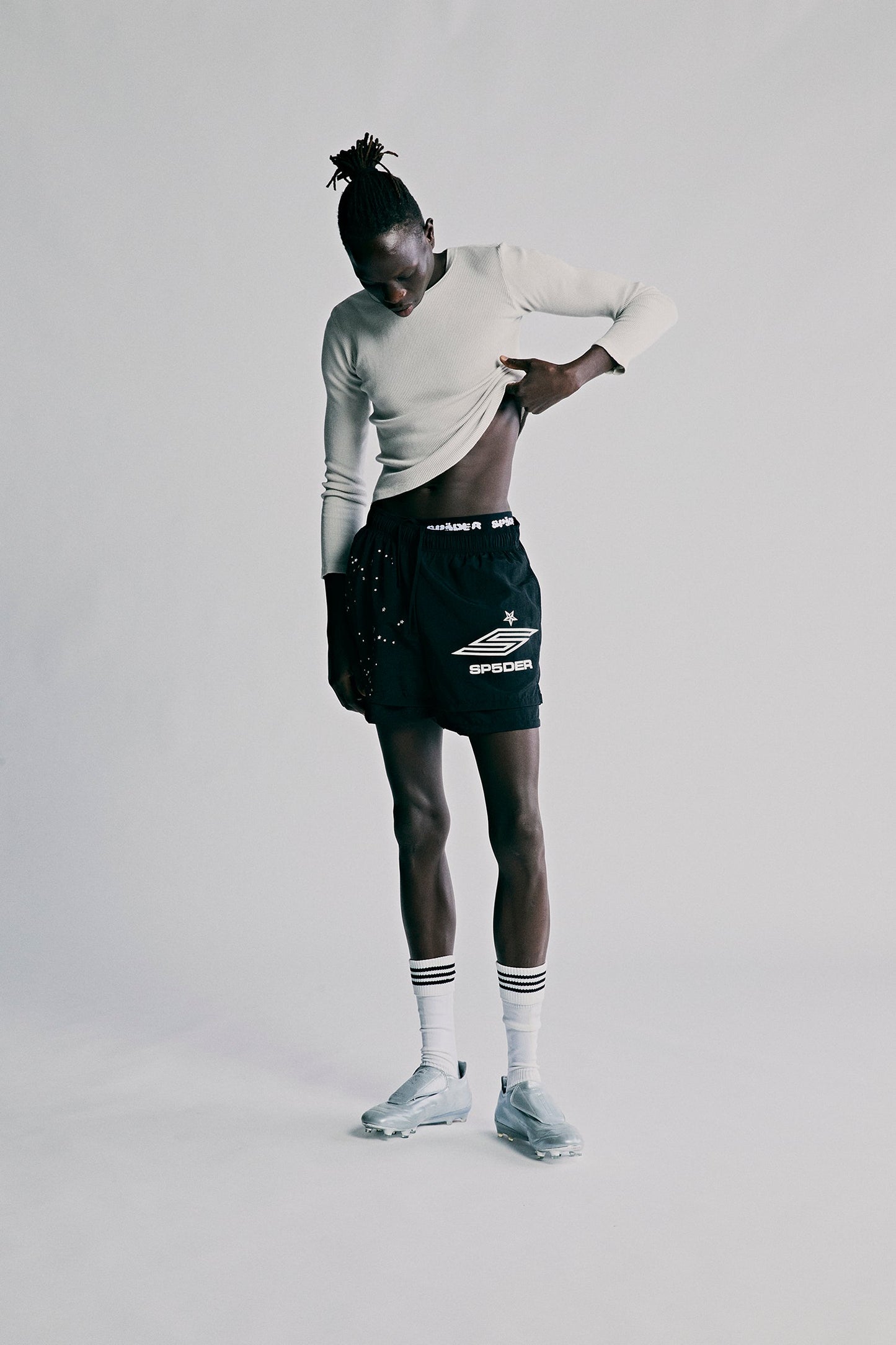 SP5DER Pro Double Layer Short in Black