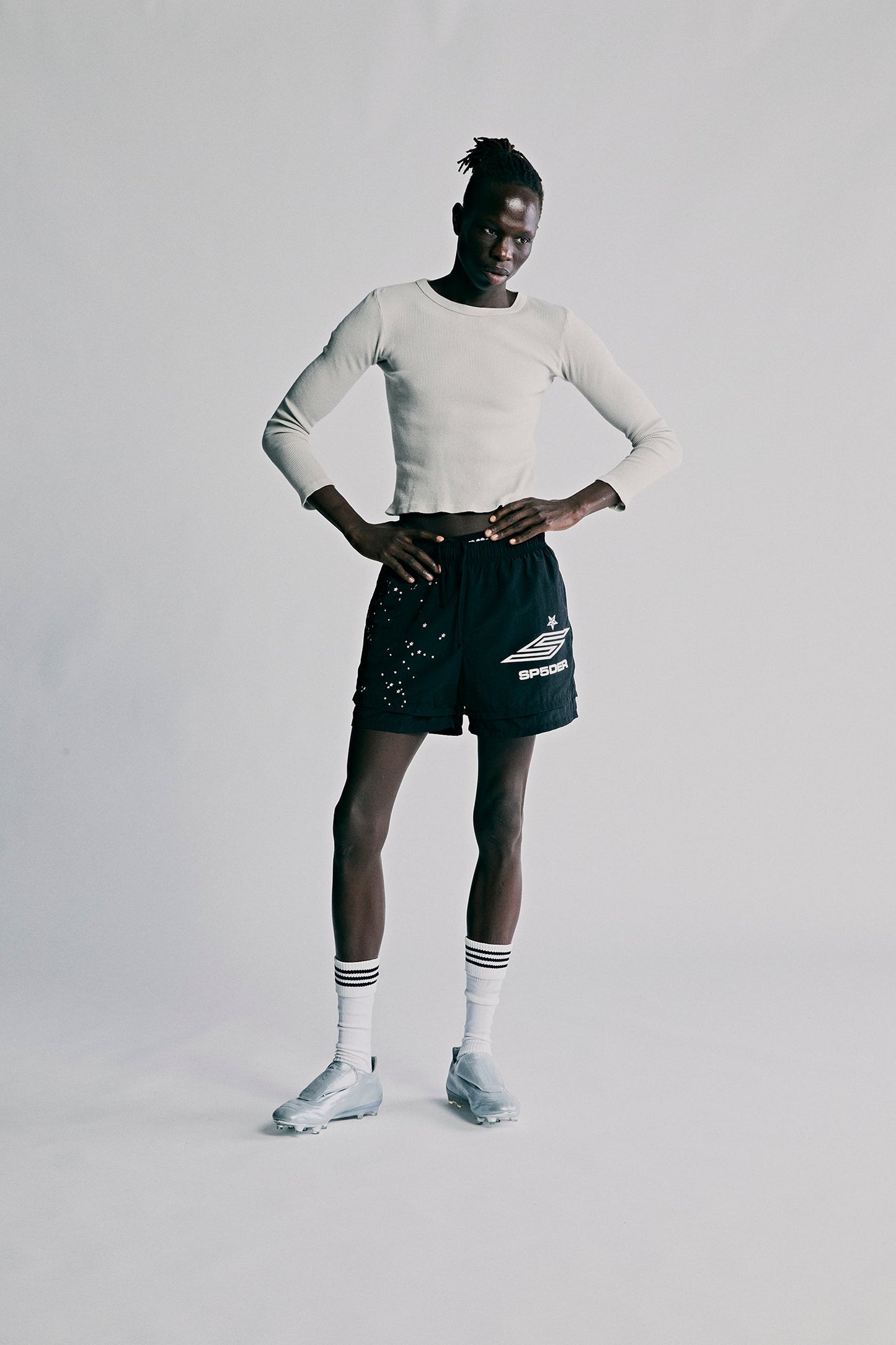 SP5DER Pro Double Layer Short in Black