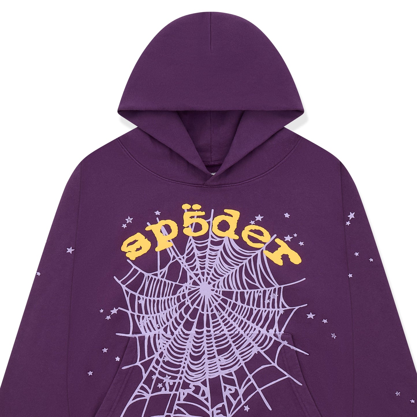 SP5DER Star OG Web V2 Hoodie - Purple - Detail View 1