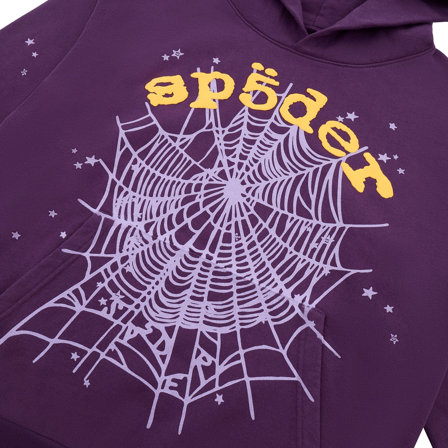SP5DER Star OG Web V2 Hoodie - Purple - Detail View 2